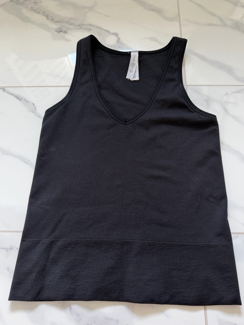 Athleta Black Ribbed Work Out Tank Top Women’s Size XS